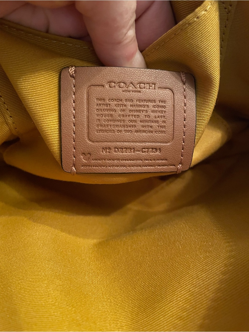 Coach Disney Mickey Mouse X Keith Haring Serena Satchel - Picture 5 of 6